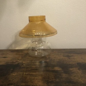 Vintage Pyrex Uncandle Captain’s￼ Lamp Floating Candle ￼(Amber shade) - Picture 1 of 8