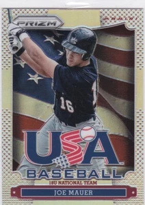 JOE MAUER Team USA SILVER PRIZM VARIATION Baseball Card MINNESOTA TWINS HOFer! - Picture 1 of 2