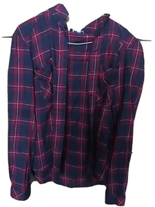 La Redoute Size 14 Red and Navy Checked Shirt - Picture 1 of 3
