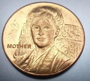 ENGLISH POET JANE TAYLOR MOTHER POEM TOKEN / MEDAL - Picture 1 of 2