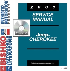 Jeep Cherokee Shop 2001 servicio de reparación manual motor DVD transmisión eléctrica - Imagen 1 de 1