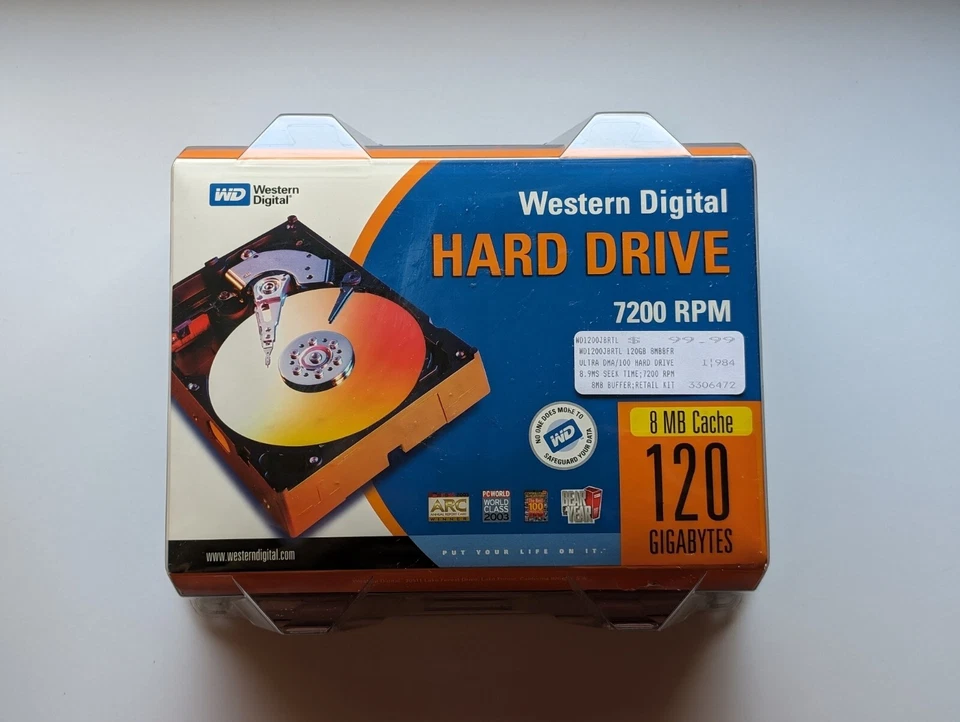 Western Digital 120 GB EIDE Hard Drive with 8MB Cache New In Original Packaging  - Image 1 of 4