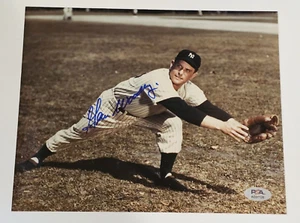 GENE WOODLING Signed 8x10 Photo-NEW YORK YANKEES-PSA - Picture 1 of 3