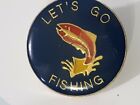  Vintage LET'S GO FISHING pin brooch jewelry