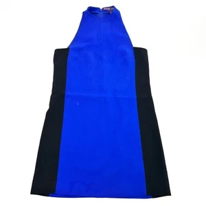 Ralph Lauren Collection Purple Label Wmns Gr. 2 Blau Colorblock Etuikleid Minikleid - Bild 1 von 6