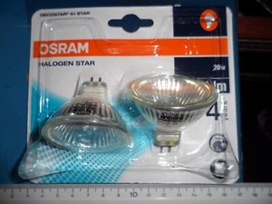 Pack of 2 Halogen Lamp Osram Decostar 51S 12V 20W 36° GU 5.3 44860 Dimmable - Picture 1 of 4