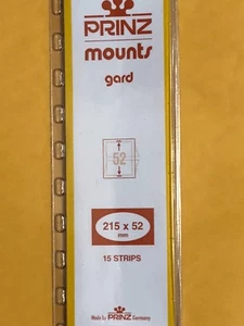 PRINZ STAMP MOUNTS 52/215 ( 215/52 ) - BLOCCHI ORIZZONTALI COMMEMORATIVI USA - Foto 1 di 4