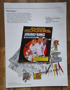 VINTAGE 1980 SHRINKY DINKS BUCK ROGERS ADVERTISEMENT - Picture 1 of 1