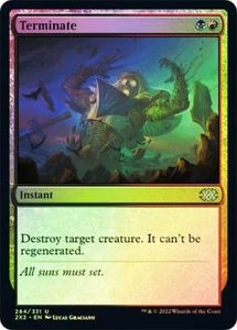Magic The Gathering MTG TERMINATE FOIL Double Masters 2022 NM - Picture 1 of 1