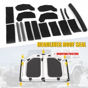 Juego de 17 kits de sello de reparación de fugas para techo rígido Jeep Wrangler 68026937AB 2007-2017 - Imagen 1 de 20