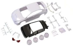 Kyosho MZN185 Subaru WRX STI white body set unpainted wheel - Picture 1 of 1