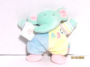 Peluche Eden Elephant 7" Sonajero Pastel ABC Peluche Bebé Juguete Lovey Con Etiqueta - Imagen 1 de 4