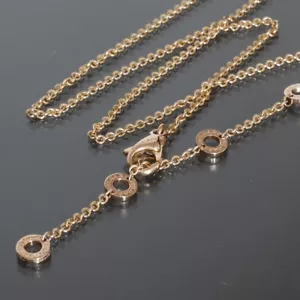 BVLGARI B-zero1 Necklace Pink Gold K18PG box 7.9g E1657 - Picture 1 of 6