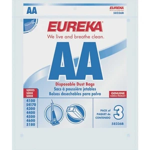 Eureka Style AA Upright Bags 58236, 4100 - 5180 Series Victory Type Vac [3 Bags] - Picture 1 of 1