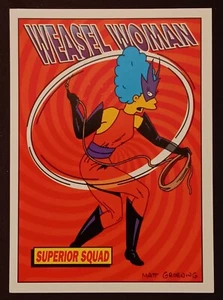 1994 Skybox The Simpsons Series 2 Weasel Woman #R9 - Picture 1 of 2