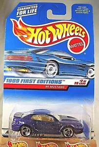 1999 Hot Wheels #909 First Editions 2/26 '99 MUSTANG Purple Tan Interior w/3 Sp - Picture 1 of 4