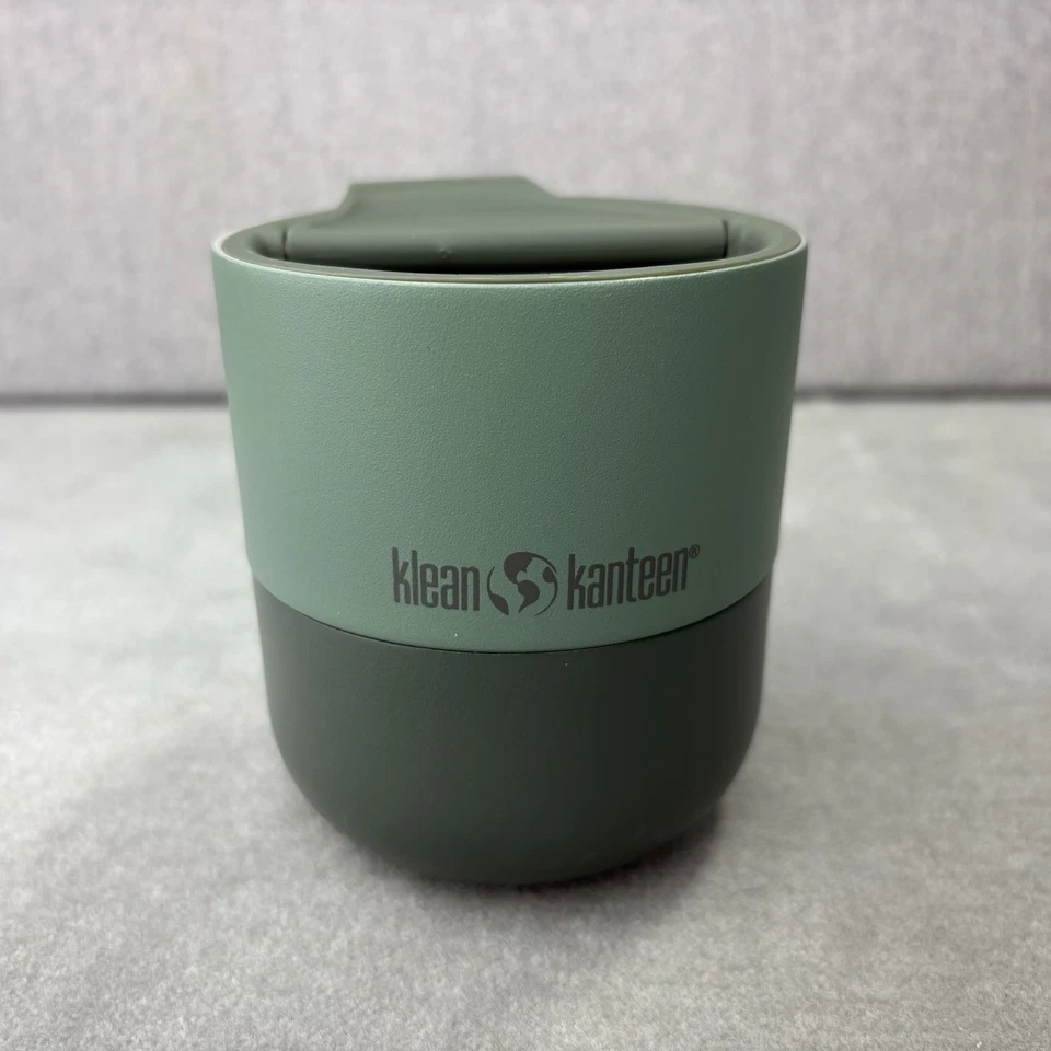 Taza de acero inoxidable aislada Klean Kanteen RISE LOWBALL 10 oz tapa abatible spray de mar Foto 1 de 4