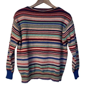 Striped Multicolor Sweater Size L Brand Unknown - Picture 1 of 5