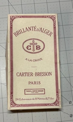 Vintage Original Box CARTIER-BRESSON Paris  Cotton Thread Red #77 - Image 1 of 4