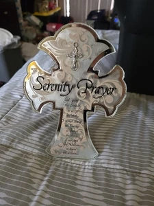 Marco de vidrio cruz de oración Serenity - Imagen 1 de 3