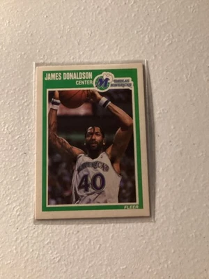 1989-90 Fleer - James Donaldson #34 - Image 1 of 2