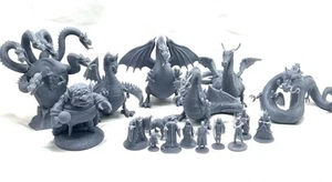 The Flight of Dragons Rankin Bass Set 16 Miniature Gorbash Ommadon Smrgol DND - Foto 1 di 20