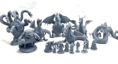 The Flight of Dragons Rankin Bass 16 Miniaturas Set Gorbash Ommadon Smrgol DND Foto 1 de 4