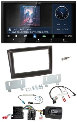 Kenwood Bluetooth 2DIN USB DAB Lenkrad Autoradio für Fiat Doblo Mini-ISO ab 2015 - Bild 1 von 4