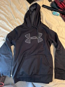 Under Armour Men’s Black Hoodie sweatshirt Size MD/M read desc - Picture 1 of 6