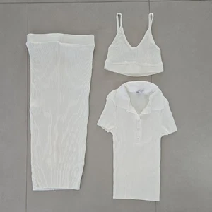 Zara set di gonna bianca con top e polo taglia S - Foto 1 di 8