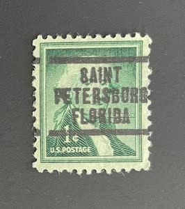 Saint Petersburg, Florida Type 207 Precancel - 1 cent Washington - U.S. #1031 FL - Picture 1 of 1