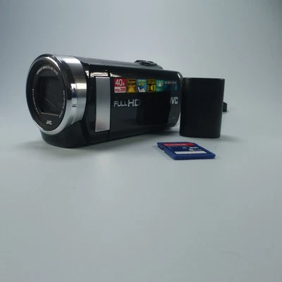 JVC Everio GZ-E207BEK Handheld High Definition HDD Camcorder Black Tested - Image 1 of 4