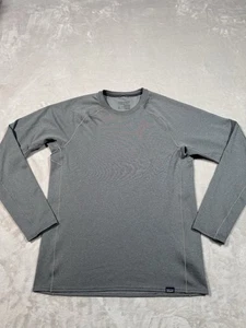 Patagonia Capilene Base Layer Shirt Size Medium Gray Long Sleeve Polartec - Picture 1 of 9