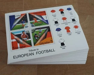 2000 Gibraltar; 100 Blocks Football, Bl. 40, MNH/MNH, ME 700,- - Picture 1 of 2