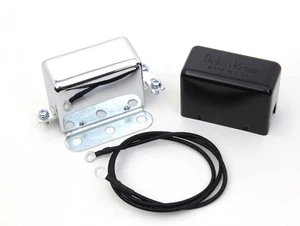 Harley Davidson Relé Regulador 12v, Delco Remy Negro y Cubierta Cromada 32-7587 - Imagen 1 de 2