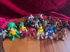 Imaginext DC Marvel Action Figures Turtles Lot 20 Batman Power Rangers Avengers - Picture 1 of 9