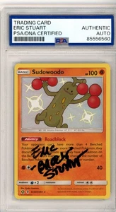 PSA Eric Stuart Firmado Sudowoodo SV20/SV94 Hidden Fates: Shiny Vault Holo 2019 - Imagen 1 de 2