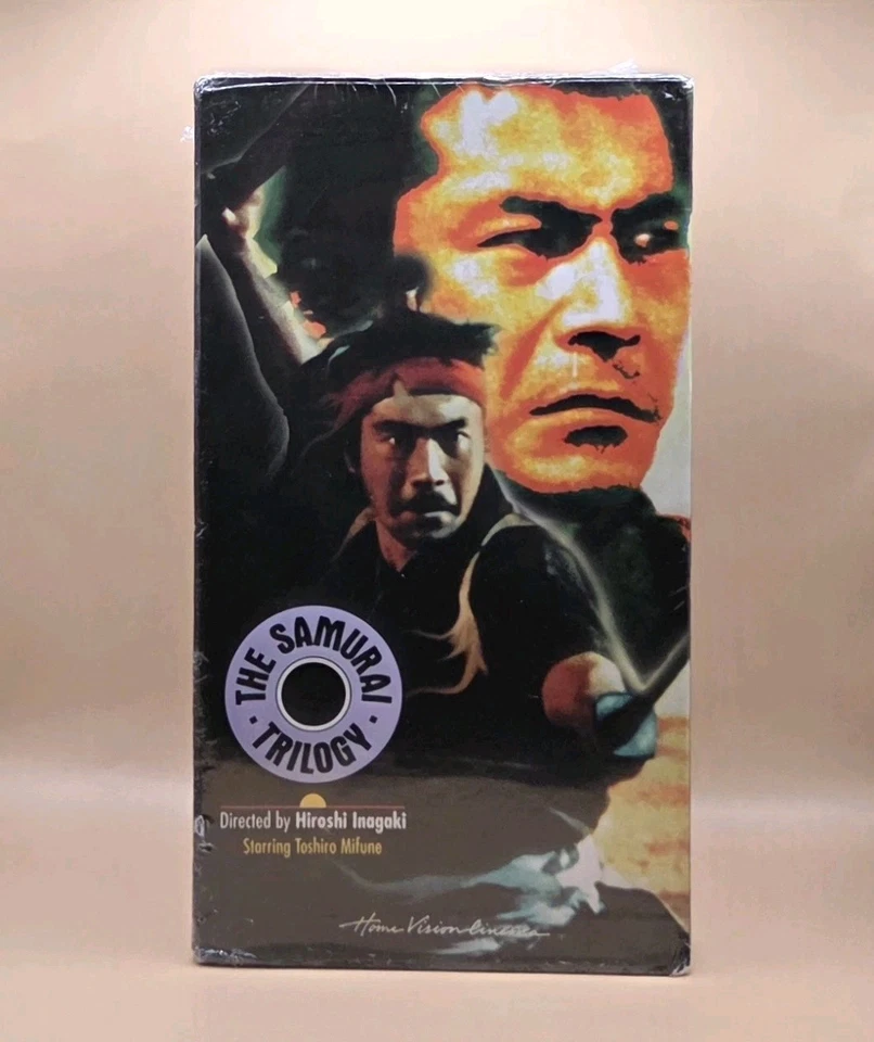 The Samurai Trilogy VHS 1993 Set Mushashi Hiroshi Inagaki Duel At Ichijoji - NEW - Image 1 of 4