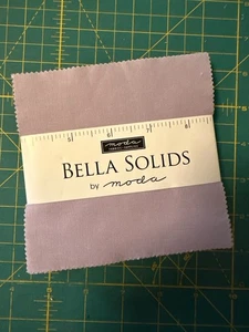 Lilac Bella Solids Sku# 9900PP-66 Baby Light Lavender Charm Pack 5” Square - Picture 1 of 2