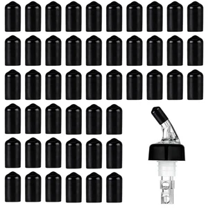 Pourers Dust Covers for Measured Liquor Pourer,Spout Cover Rubber Caps intend... - Picture 1 of 6