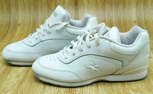 Converse Sneakers Tennis Shoes All Star White Leather Womens Size USA 8 - Picture 1 of 10