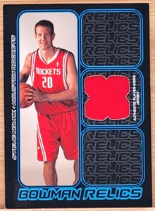 2006-07 BOWMAN DRAFT PICKS & STARS STEVE NOVAK BOWMAN RELICS GAME USED RAPTORS - Picture 1 of 2