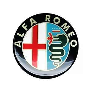 Adesivo Alfa Romeo 3D Ufficiale Logo Old 75 mm - Foto 1 di 6