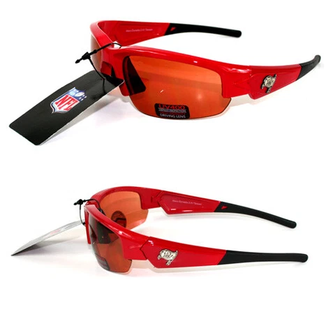 TAMPA BAY BUCCANEERS, MAXX DYNASTY, HIGH DENSITY, DRIVING LENS SUNGLASSES Cover