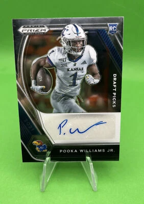 2021 Panini Prizm Draft Picks Circles Pooka Williams Jr #DPA-POO Rookie Auto RC - Image 1 of 2