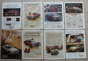 Lotto 8 x 11 annunci stampa rivista vintage Oldsmobile 1978 - Foto 1 di 3