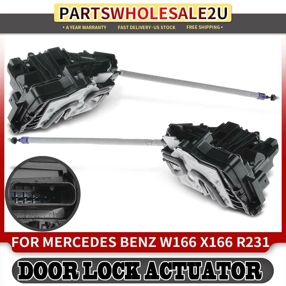 2x Actuadores de cerradura de puerta trasera izquierda y derecha para Mercedes Benz GL350 ML350 S500 S600 Foto 1 de 4