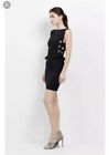 Nicole Miller NWT $395 Black Side Lace Up Dress BQ10213 Sz 8 Sold Out