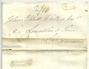 1830 TEIGNMOUTH PENNY POST INCORNICIATO & N. 1 R/H LETTERA MARIA THOROLD EX TORQUAY - Foto 1 di 3