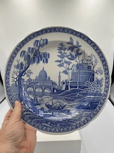 Piatto SPODE England BLUE ROOM serie georgiana "ROMA" 10 1/2" - Foto 1 di 4